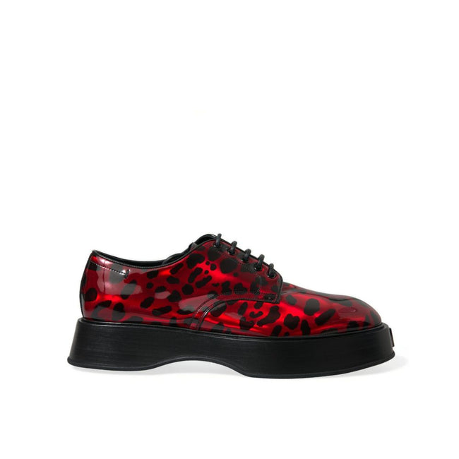 Dolce & Gabbana Red Calfskin Oxfords And Derby Dolce & Gabbana