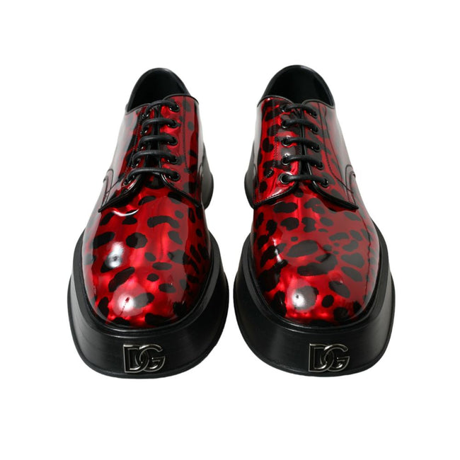 Dolce & Gabbana Red Calfskin Oxfords And Derby Dolce & Gabbana