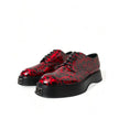 Dolce & Gabbana Red Calfskin Oxfords And Derby Dolce & Gabbana