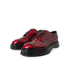 Dolce & Gabbana Red Calfskin Oxfords And Derby Dolce & Gabbana
