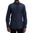 Dolce & Gabbana Blue Cotton Shirt Dolce & Gabbana
