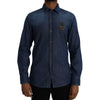 Dolce & Gabbana Blue Cotton Shirt Dolce & Gabbana