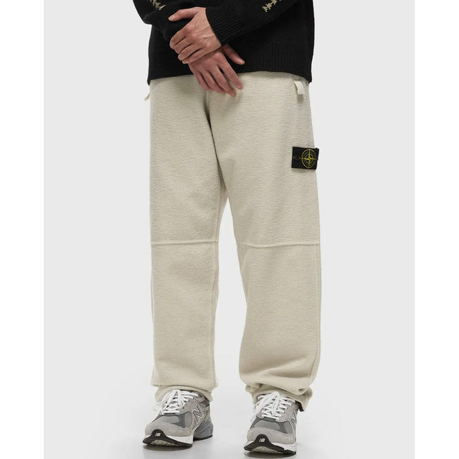 Stone Island White Cotton Men's Trouser Stone Island