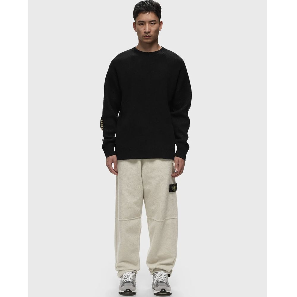 Stone Island White Cotton Men's Trouser Stone Island