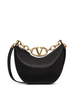 Valentino Garavani Black Leather Mini Hobo Vlogo Shoulder Bag Valentino Garavani