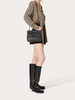 Valentino Garavani Black Nappa Leather Medium Rockstudt Spike Bag Valentino Garavani