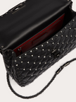 Valentino Garavani Black Nappa Leather Medium Rockstudt Spike Bag Valentino Garavani