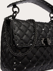 Valentino Garavani Black Nappa Leather Medium Rockstudt Spike Bag Valentino Garavani