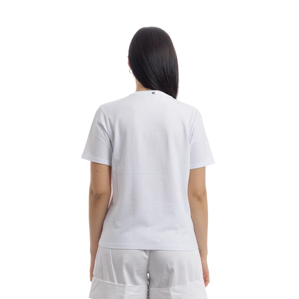 Herno White Cotton Women T-Shirt Herno