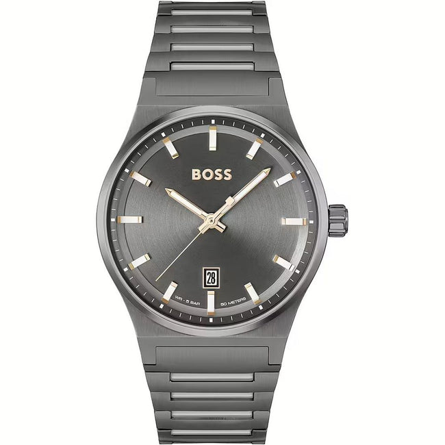 Hugo Boss Gray Stainless Steel Watch Hugo Boss