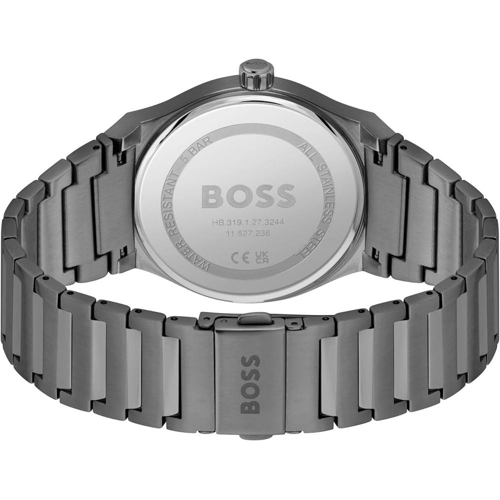 Hugo Boss Gray Stainless Steel Watch Hugo Boss