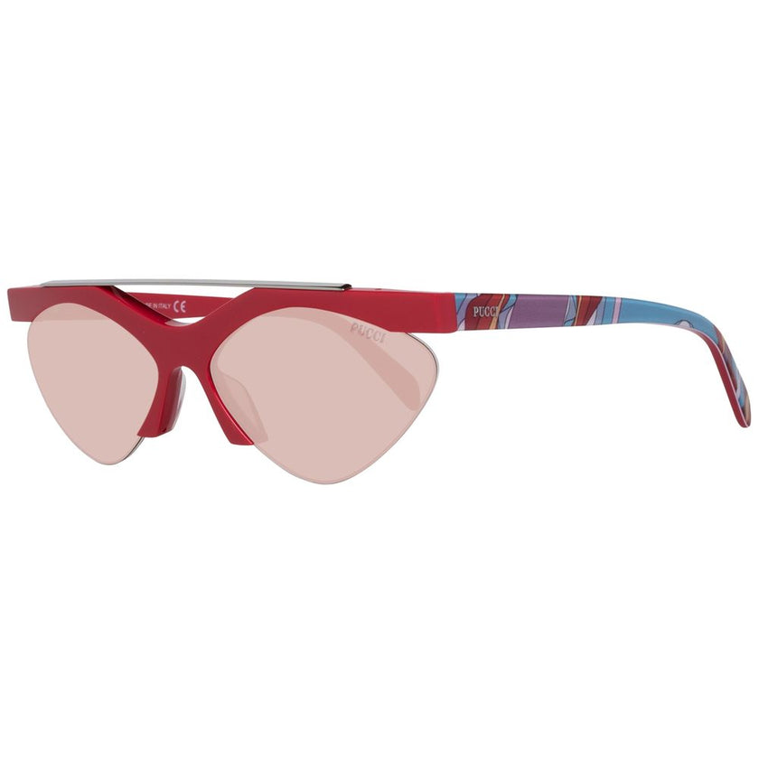 Emilio Pucci Red Metal Sunglasses Emilio Pucci