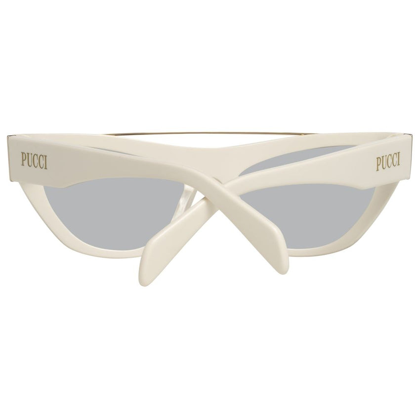 Emilio Pucci White Metal Sunglasses Emilio Pucci