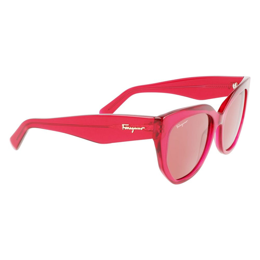Ferragamo Red Acetate Sunglasses Ferragamo