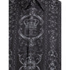 Dolce & Gabbana Gray Silk Shirt Dolce & Gabbana