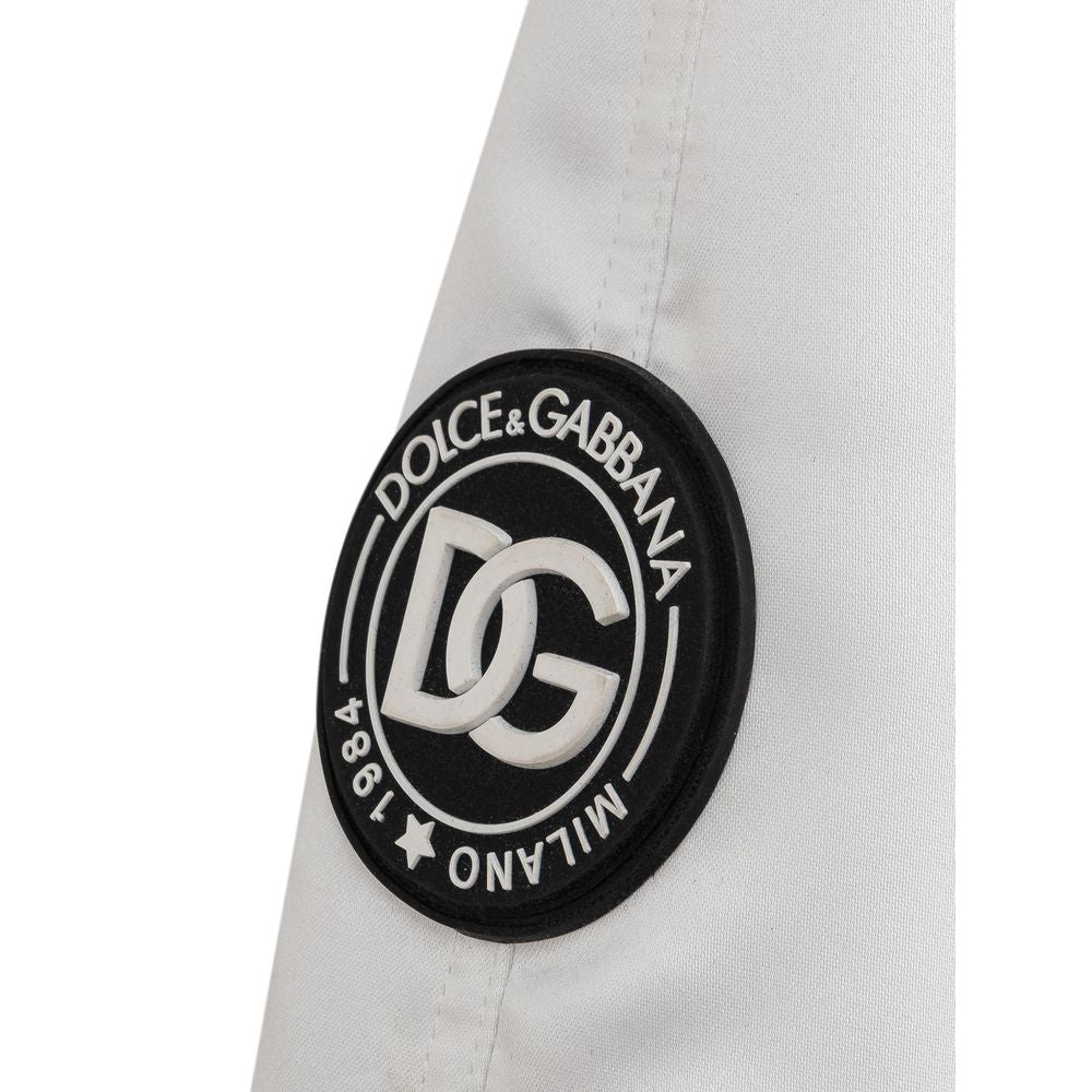 Dolce & Gabbana Beige Polyester Jackets & Coat Dolce & Gabbana