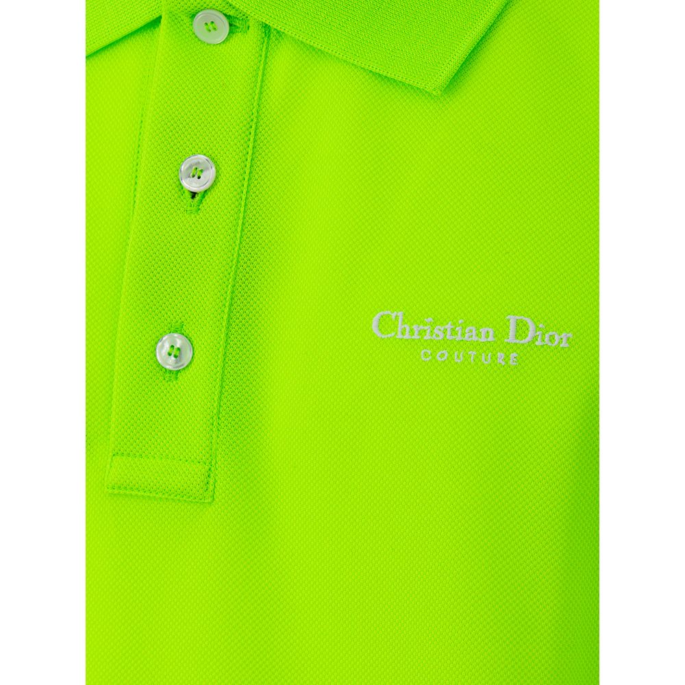 Dior Green Cotton Polo Shirt Dior