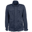 Herno Blue Linen Men Jacket Herno