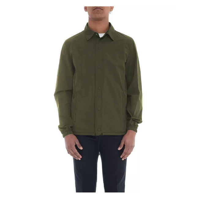 Herno Green Cotton Men Jacket Herno