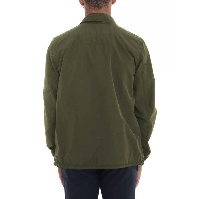 Herno Green Cotton Men Jacket Herno