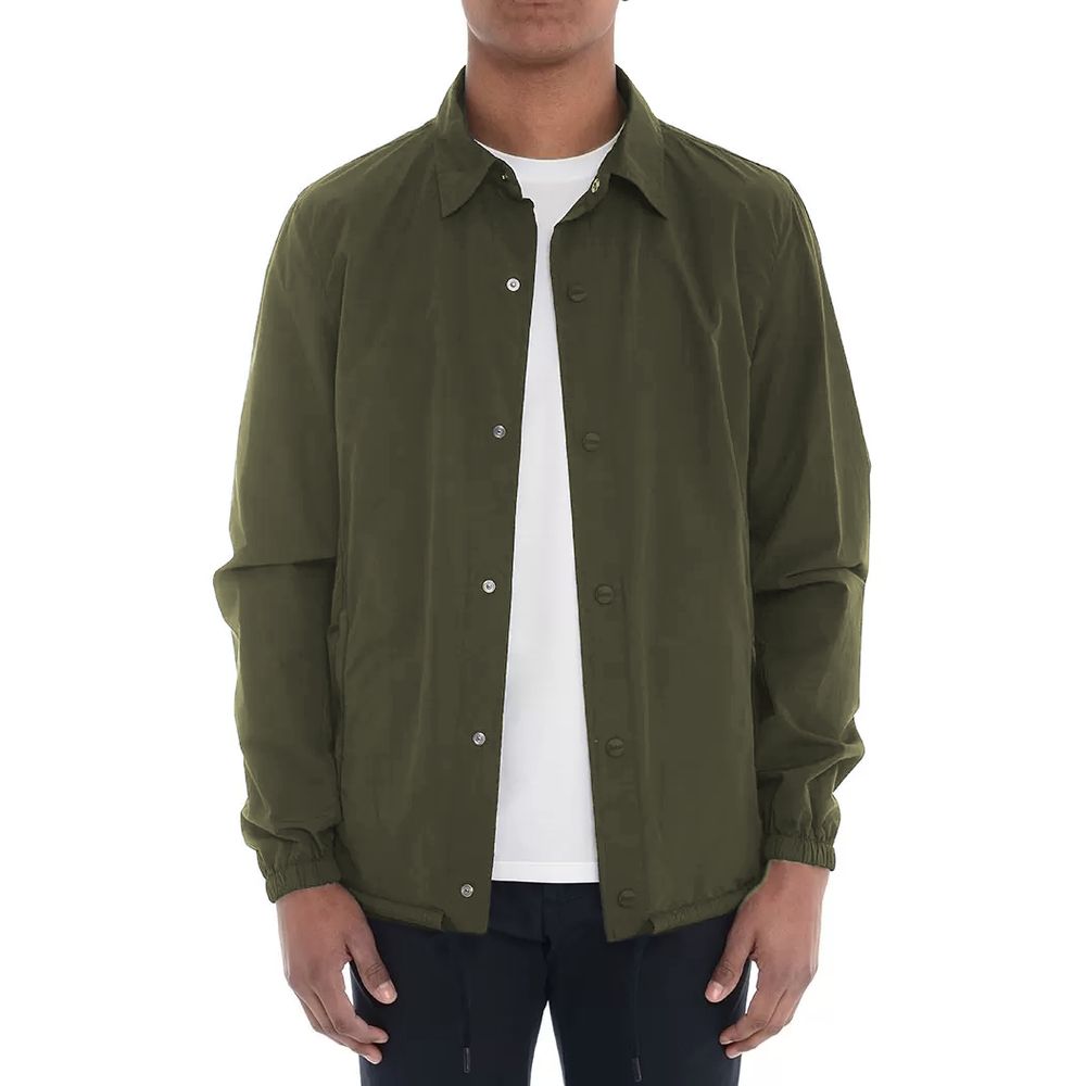 Herno Green Cotton Men Jacket Herno