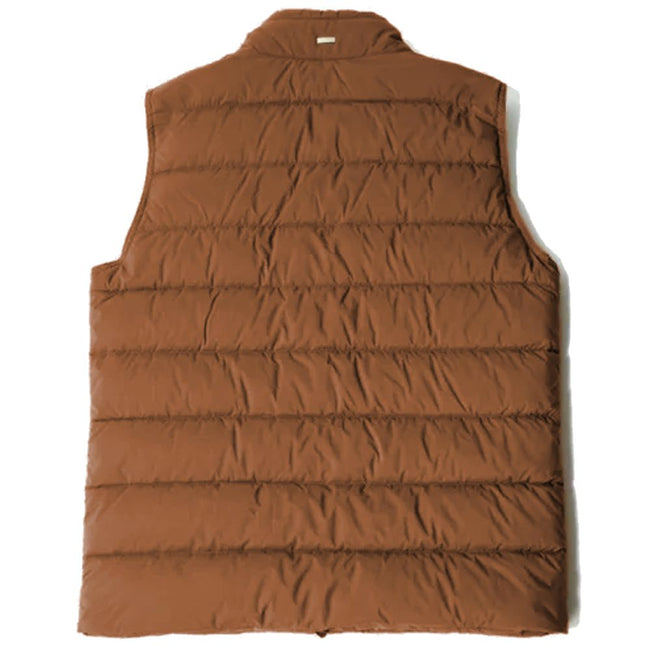 Herno Brown Nylon Men Vest Herno