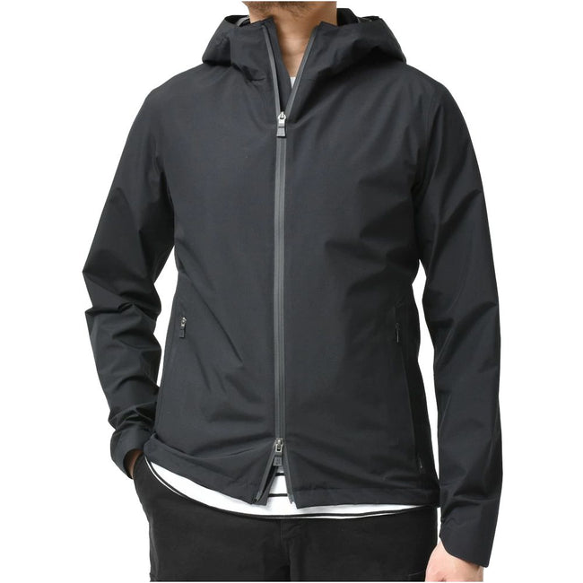 Herno Black Nylon Men Jacket Herno