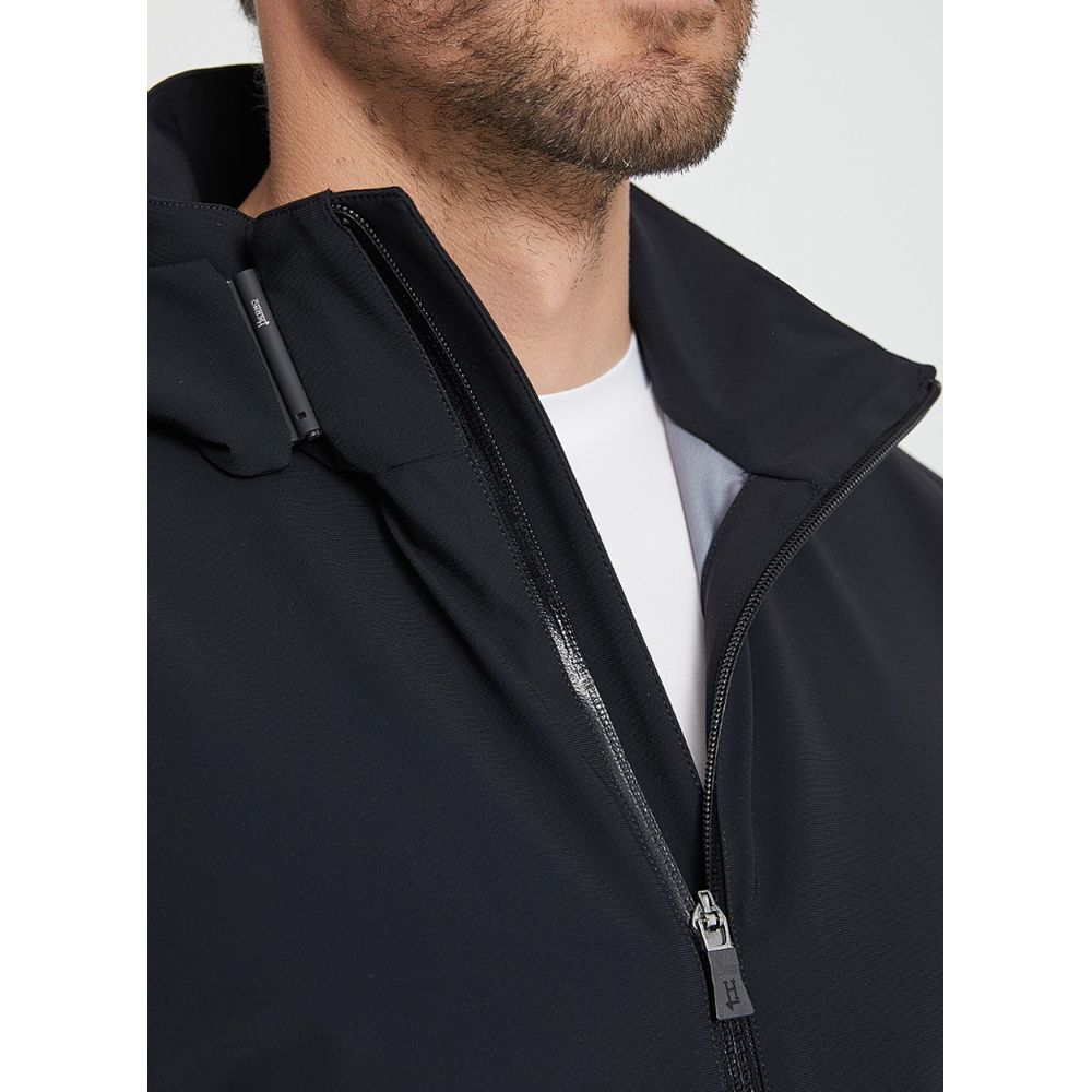 Herno Black Nylon Men Jacket Herno