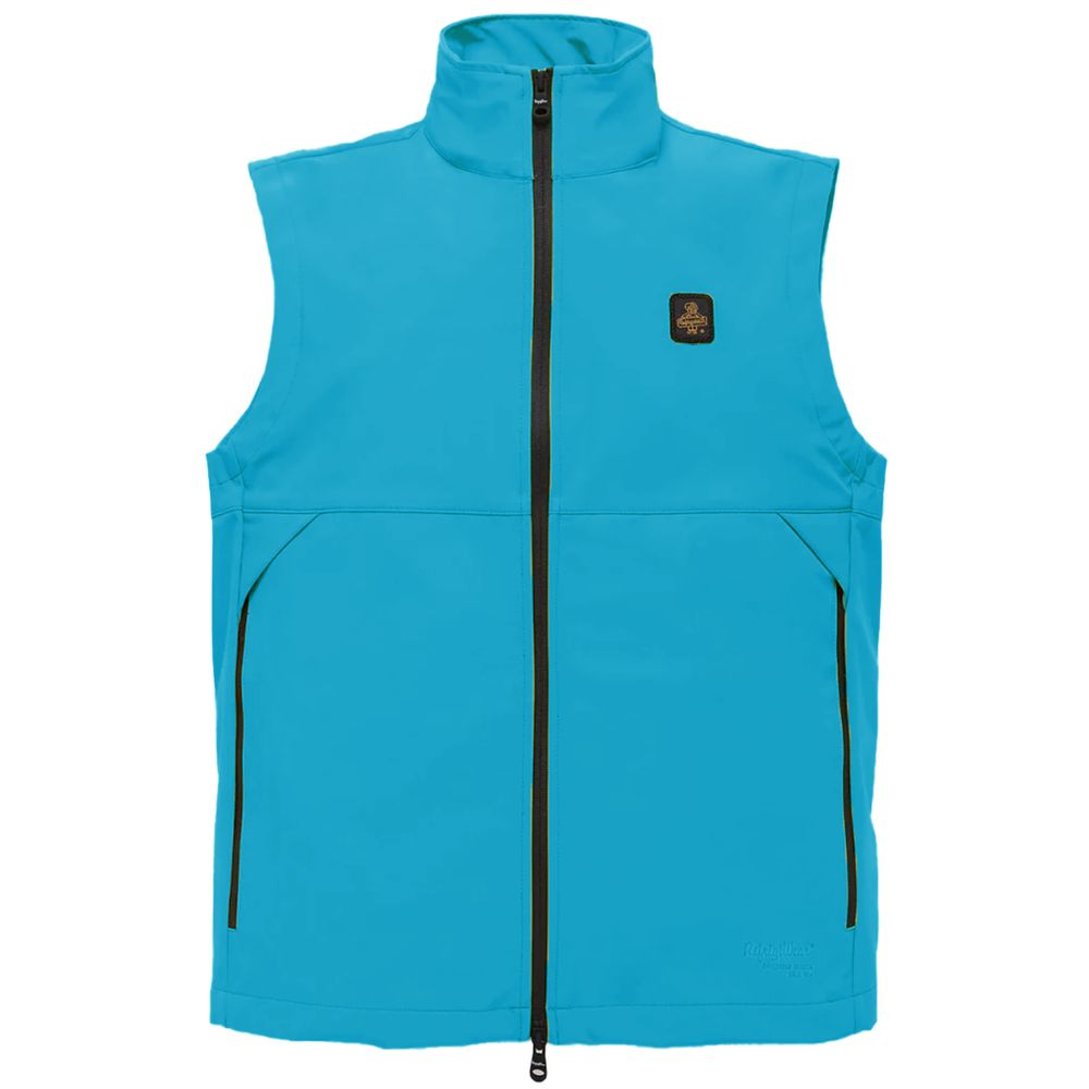 Refrigiwear Blue Polyester Men Vest Refrigiwear