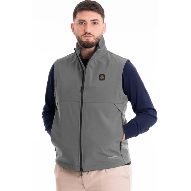Refrigiwear Gray Polyester Men's Vest Refrigiwear