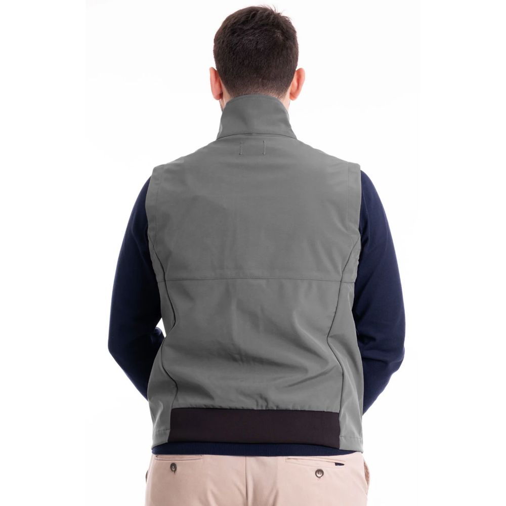 Refrigiwear Gray Polyester Men's Vest Refrigiwear