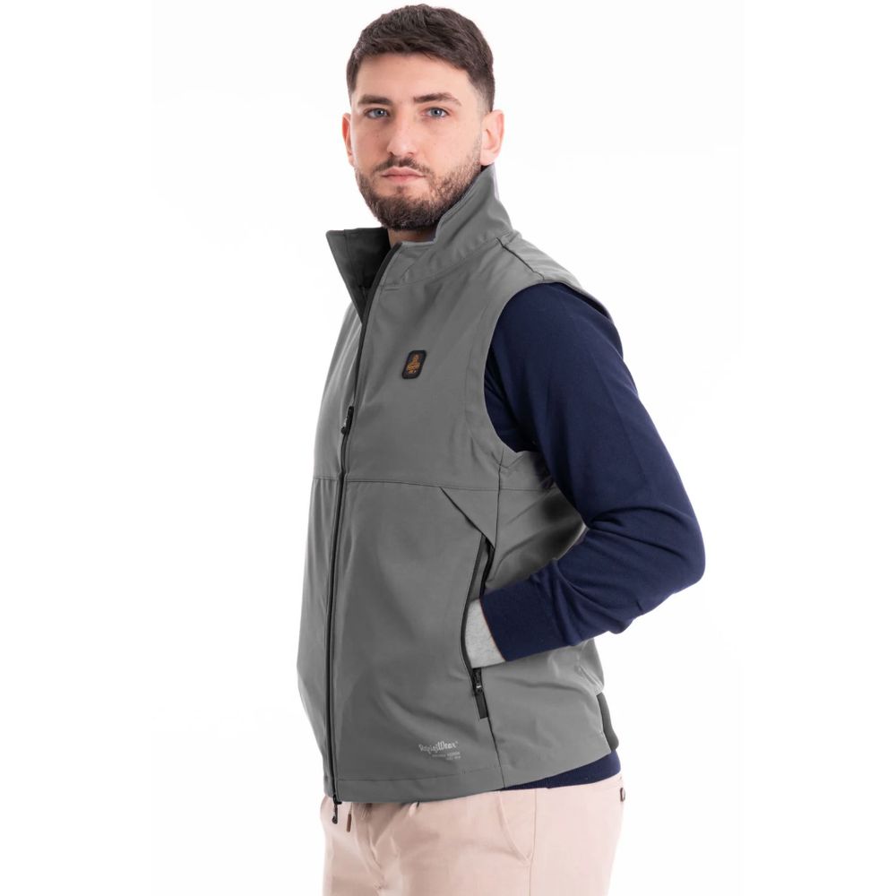 Refrigiwear Gray Polyester Men's Vest Refrigiwear