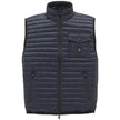 Refrigiwear Blue Nylon Men Vest with Down Padding Refrigiwear