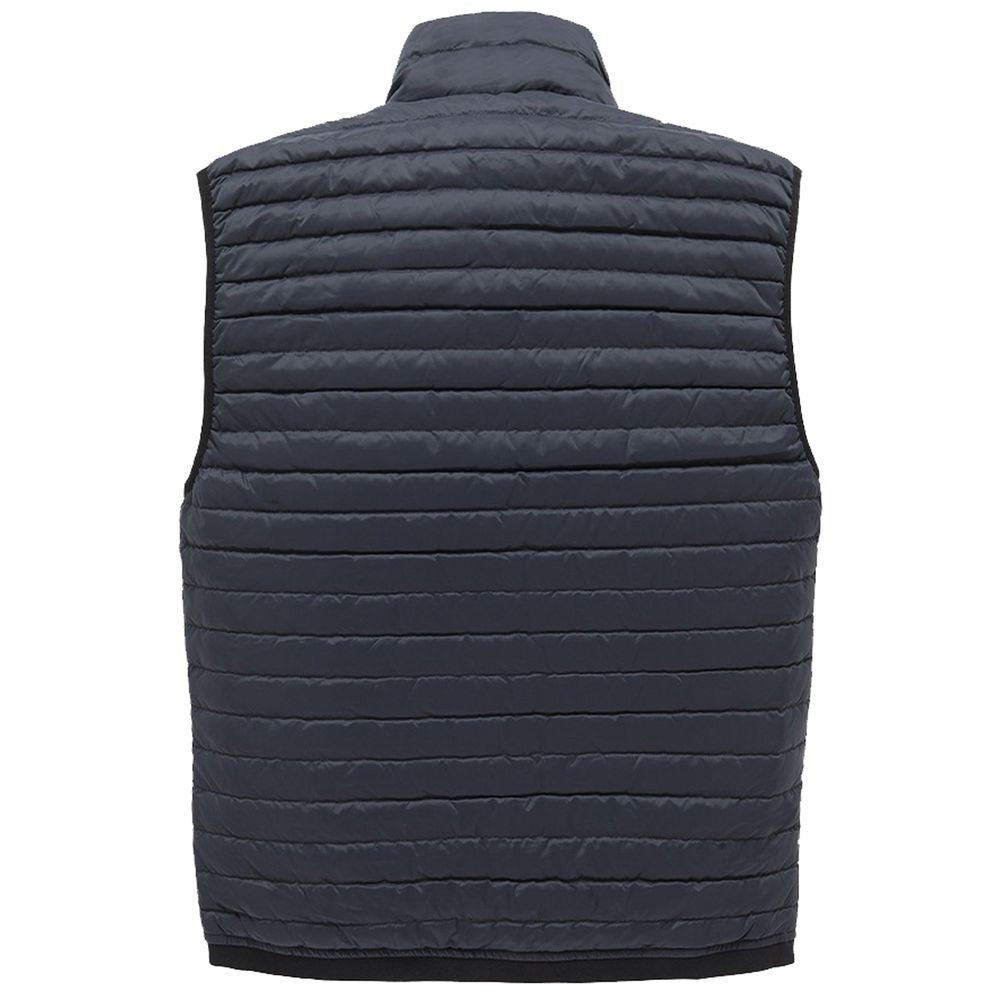 Refrigiwear Blue Nylon Men Vest with Down Padding Refrigiwear