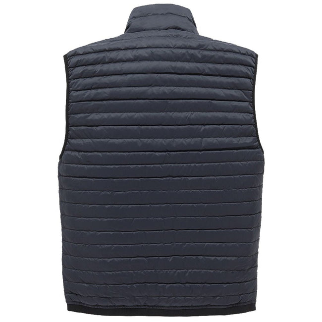 Refrigiwear Blue Nylon Men Vest with Down Padding Refrigiwear