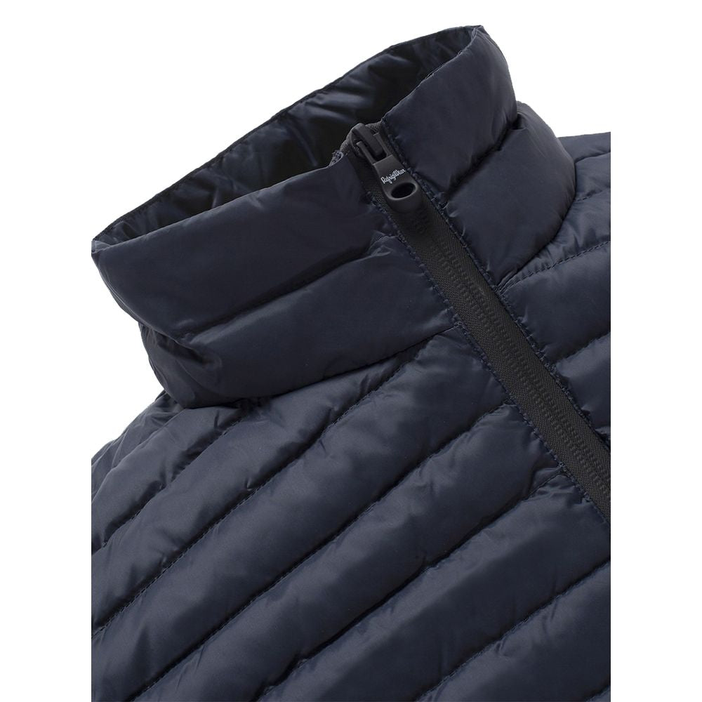 Refrigiwear Blue Nylon Men Vest with Down Padding Refrigiwear