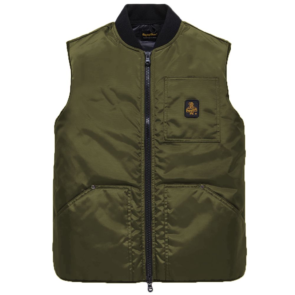 Refrigiwear Green Polyamide Men Jacket Refrigiwear