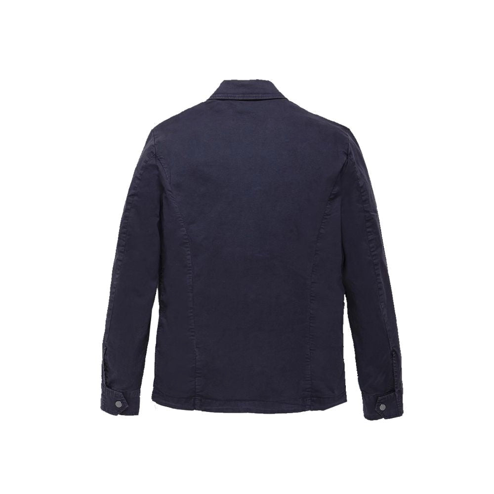 Refrigiwear Blue Cotton Men's Jacket Refrigiwear