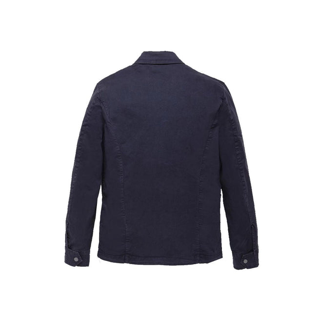 Refrigiwear Blue Cotton Men's Jacket Refrigiwear
