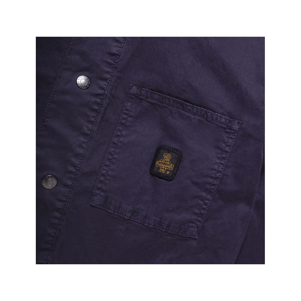 Refrigiwear Blue Cotton Men's Jacket Refrigiwear