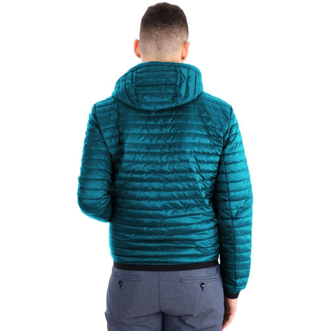 Refrigiwear Blue Nylon Men Jacket Refrigiwear