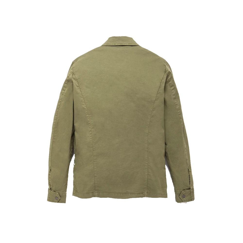 Refrigiwear Green Cotton Men Jacket Refrigiwear