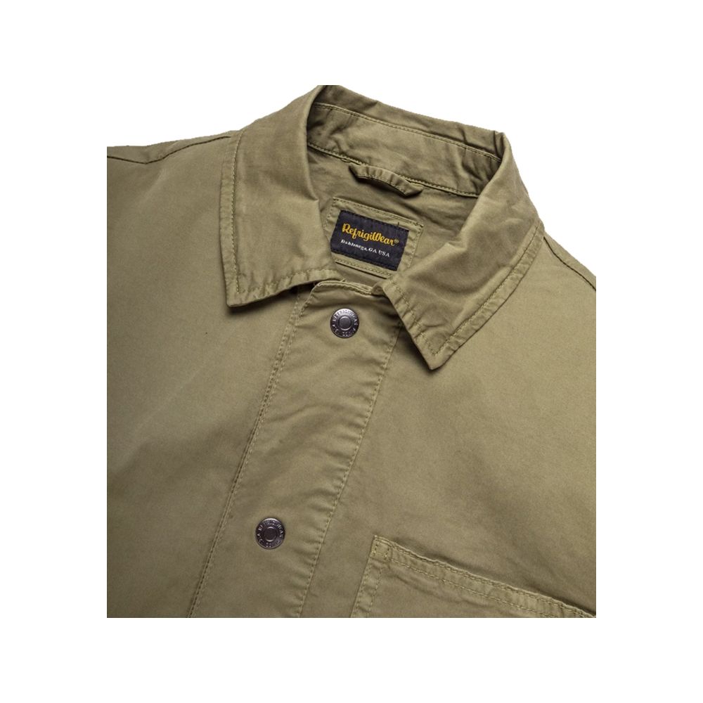 Refrigiwear Green Cotton Men Jacket Refrigiwear