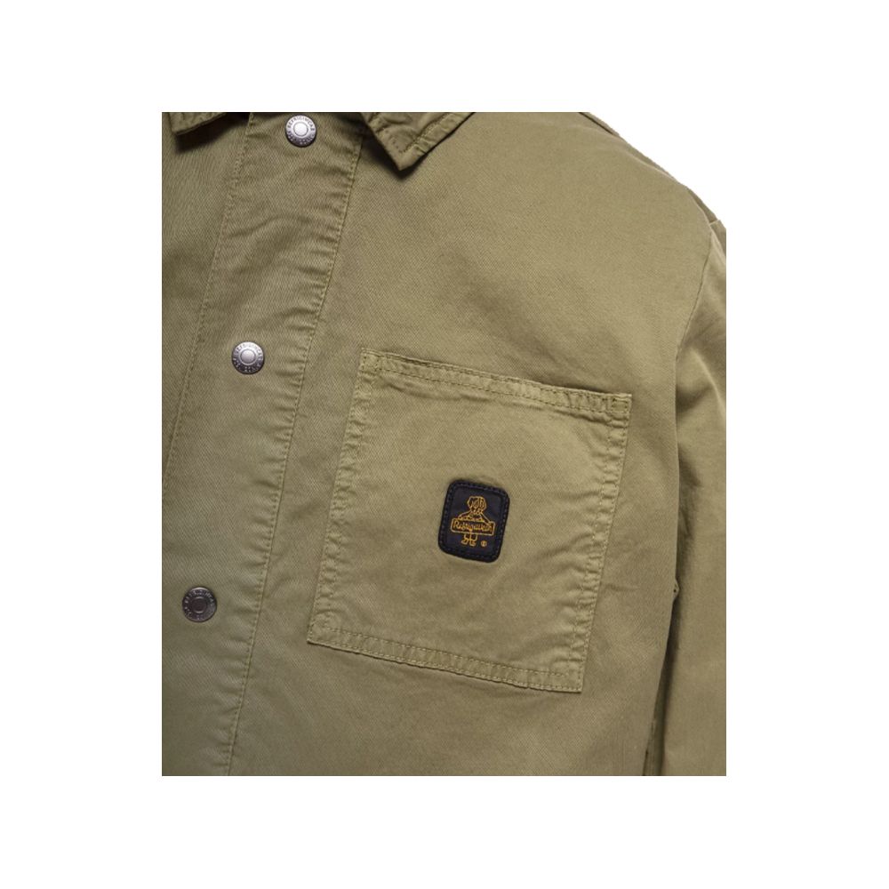 Refrigiwear Green Cotton Men Jacket Refrigiwear