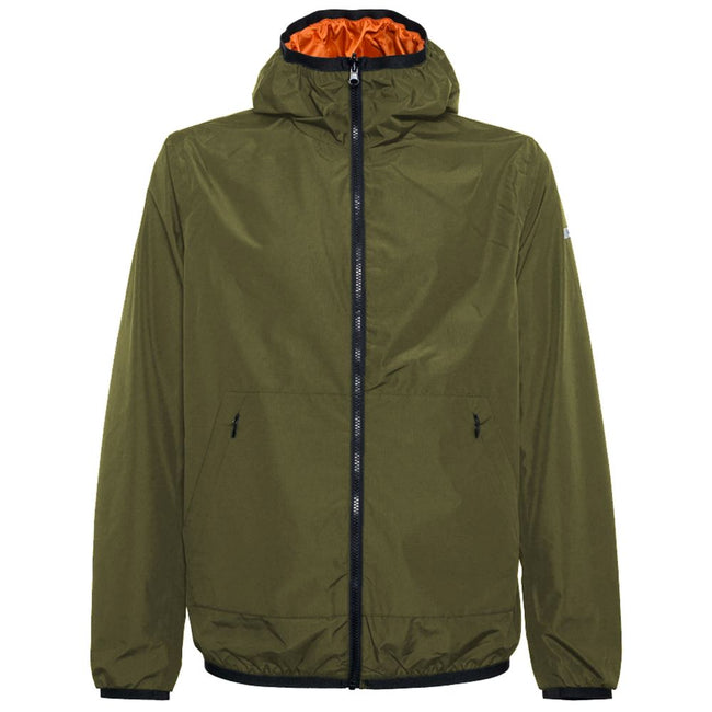 Refrigiwear Green Nylon Men's Reversible Jacket Refrigiwear