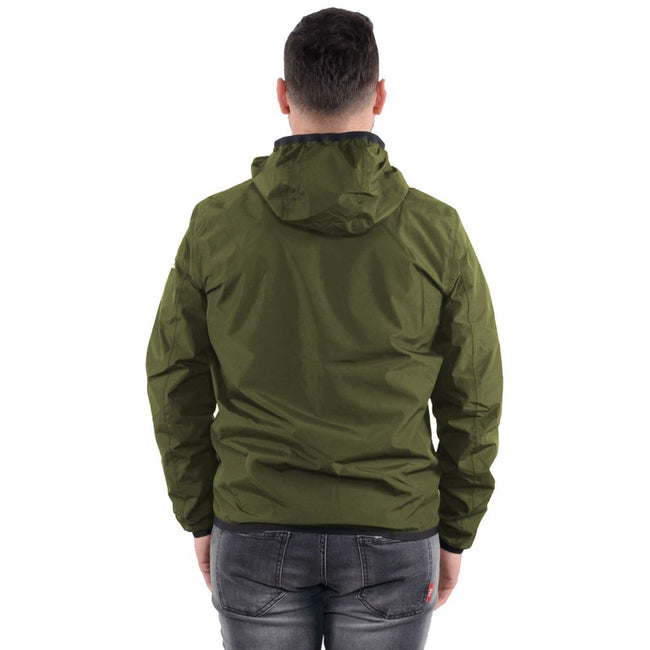 Refrigiwear Green Nylon Men's Reversible Jacket Refrigiwear