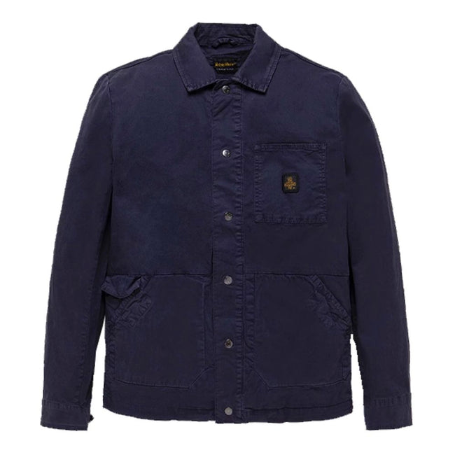 Refrigiwear Blue Cotton Men Jacket Refrigiwear