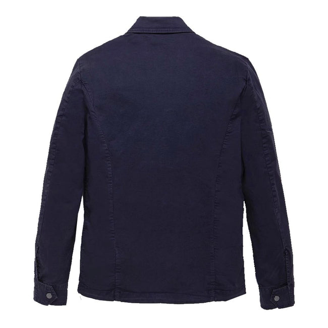 Refrigiwear Blue Cotton Men Jacket Refrigiwear