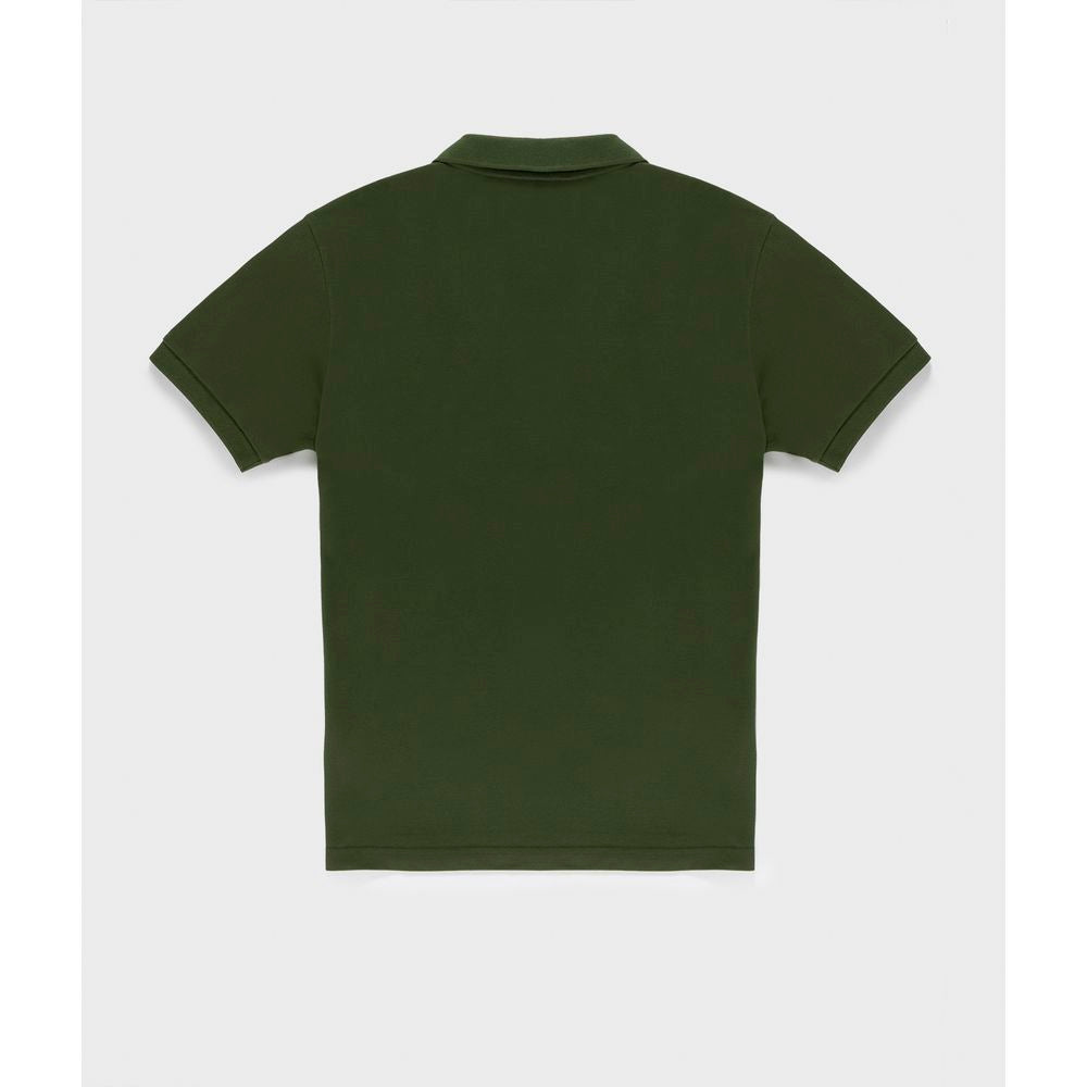 Refrigiwear Green Cotton Polo Shirt Refrigiwear