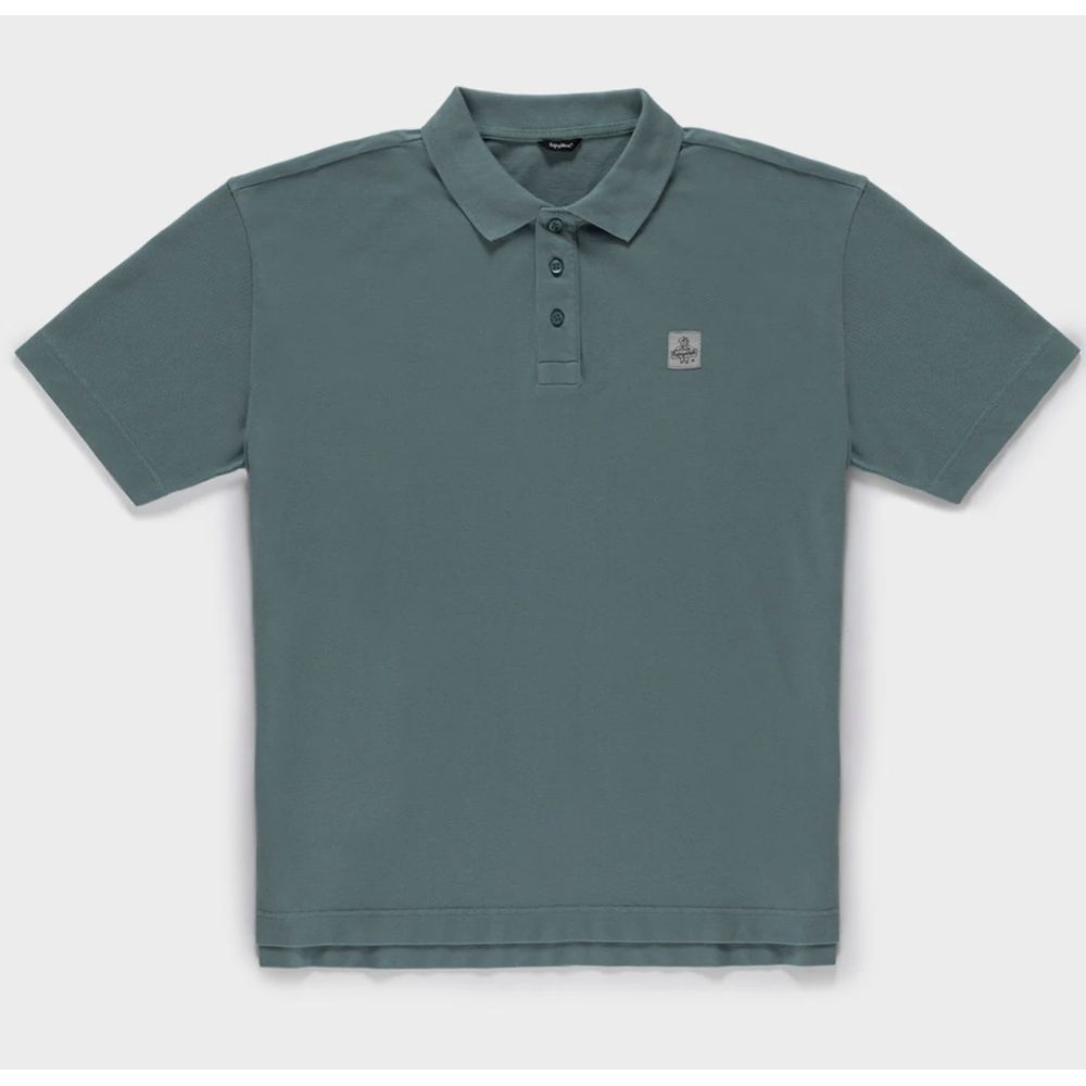 Refrigiwear Green Cotton Polo Shirt Refrigiwear